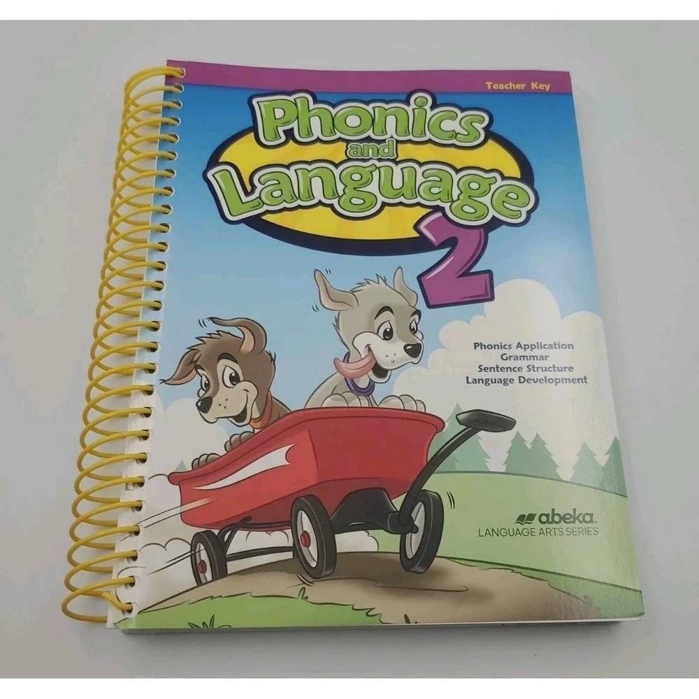 Abeka Language Arts Series Phonics and Language 2 Workbook Spiral Teacher Key